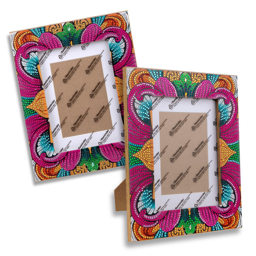 Crystal Art Pattern Picture Frames Set 7