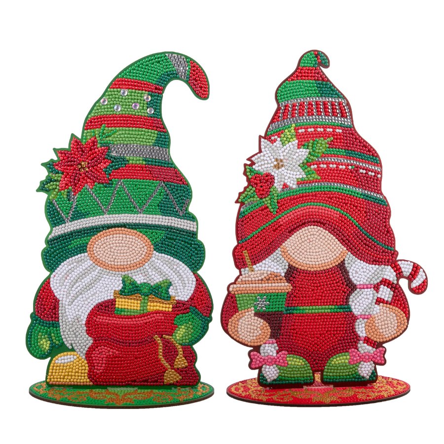 Crystal Art XXL Buddies Christmas Gnomes set complete