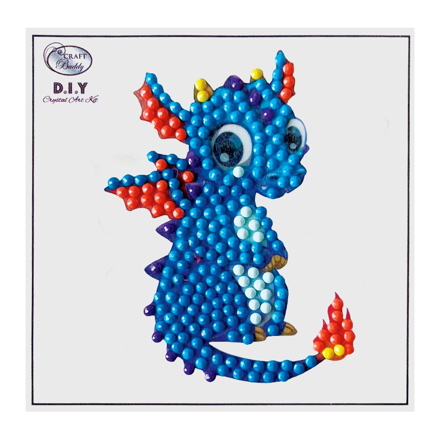 Cute Dragon Crystal Art Motif sticker craft buddy craft 1 