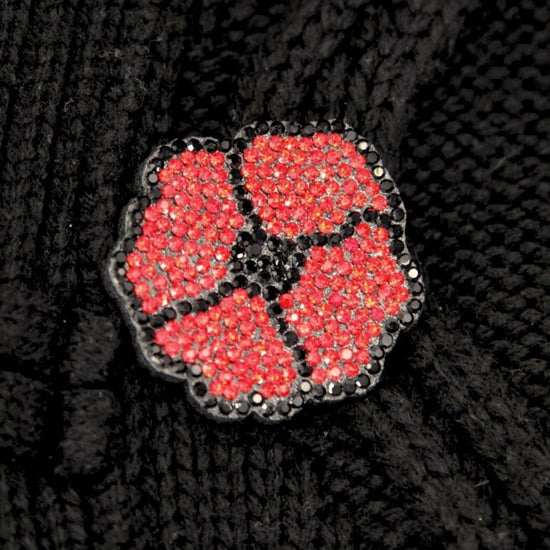 Diamanté Poppy Brooch by Craft Buddy