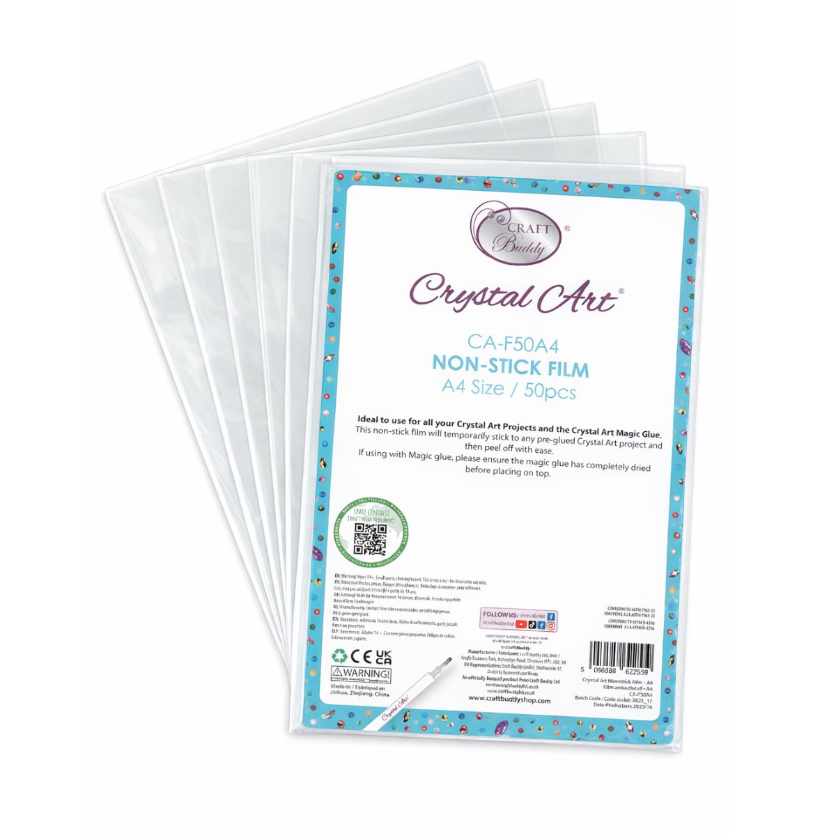 Diamond painting non stick film front