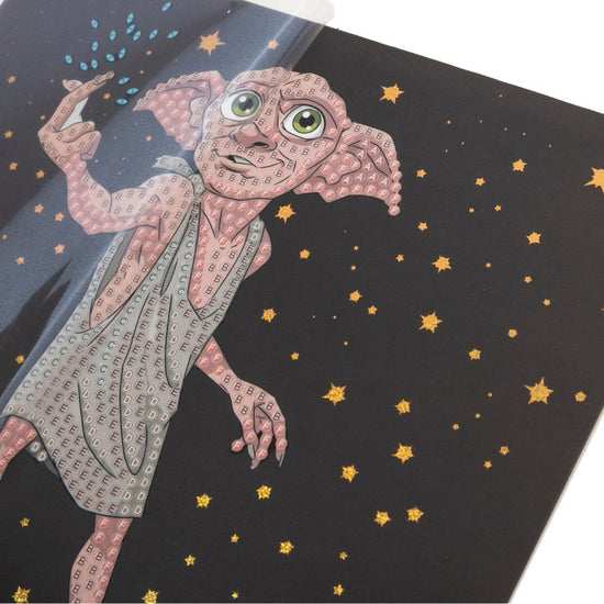 "Dobby the House Elf" Harry Potter Crystal Art Card Before