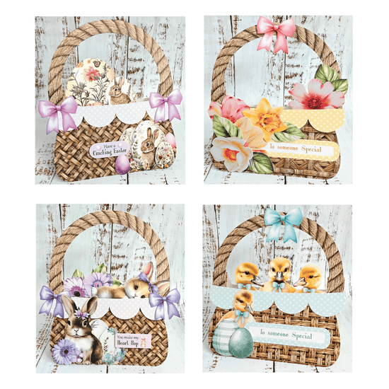 Load image into Gallery viewer, Easter Baskets Craft Buddy Card Papercrafting Kit 4
