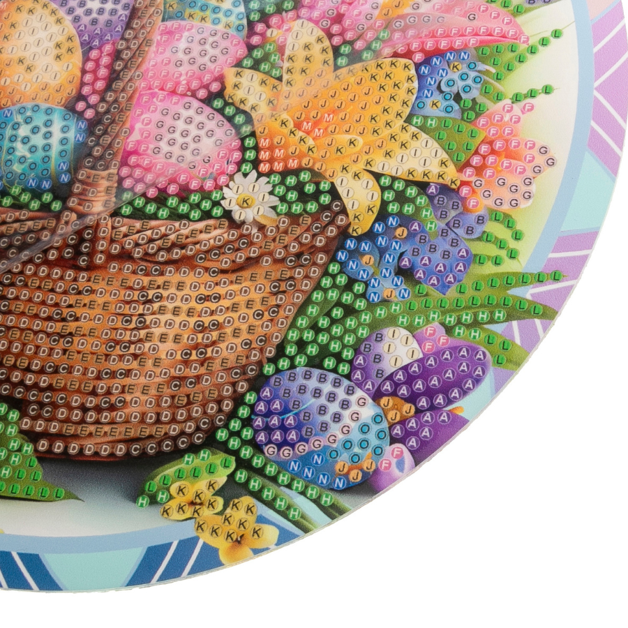 Easter Bunny & Delights Crystal Art Hanging Decoration x 2