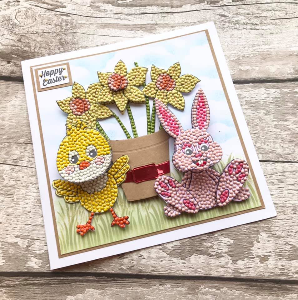 Craft Buddy Easter Party, Crystal Art A5 Stamp Set