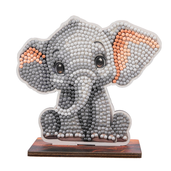 Load image into Gallery viewer, Elephant Crystal Art Wildlife Buddies complete e7d603a8-c9b0-4754-a650-c4a3bf36f9ac
