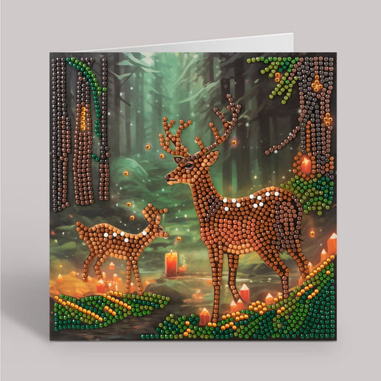 Enchanted Forest Crystal Art Card 18x18cm 1