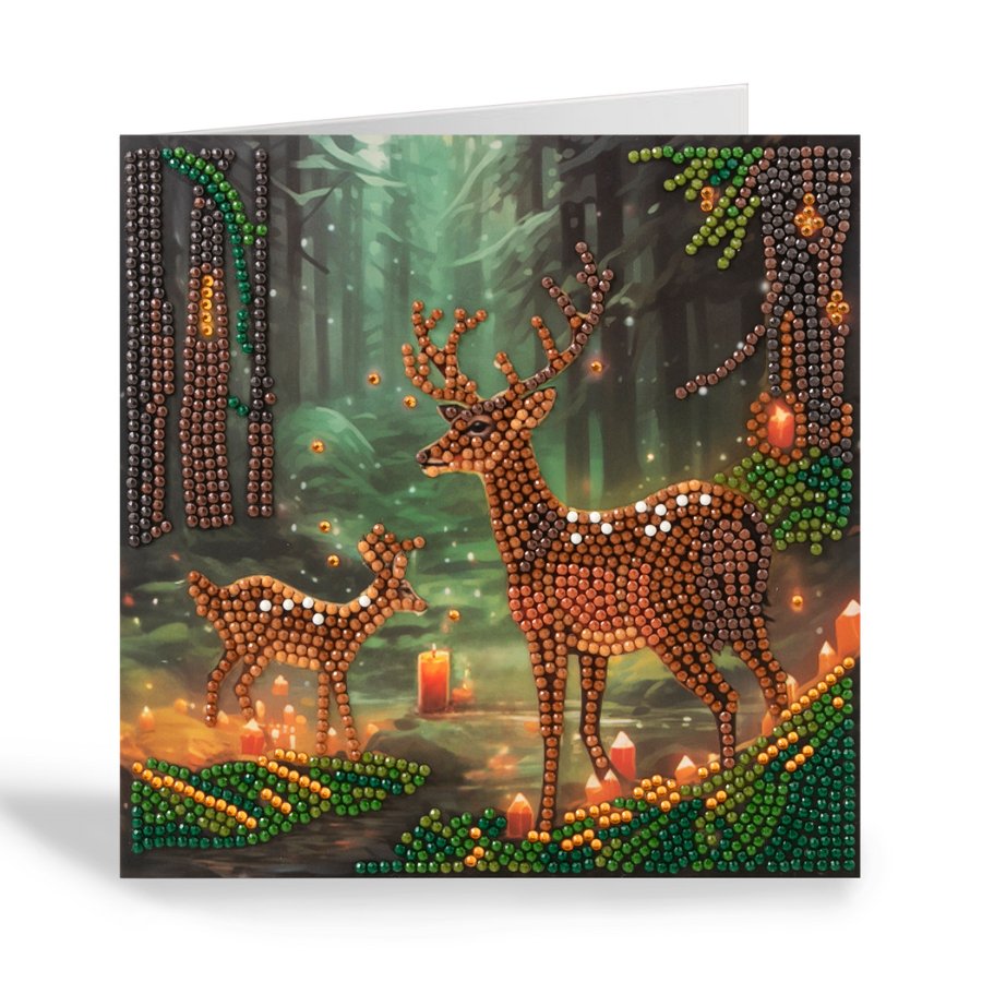 Enchanted Forest Crystal Art Card 18x18cm 6