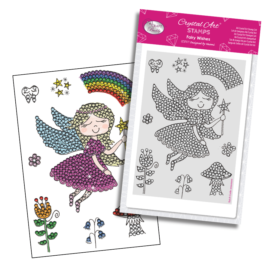 Fairy Wishes A6 Crystal Art Stamp Set 1