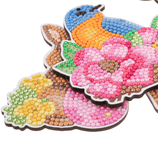Load image into Gallery viewer, Floral Fun Crystal Art Easter Hanging Decoration Set 5
