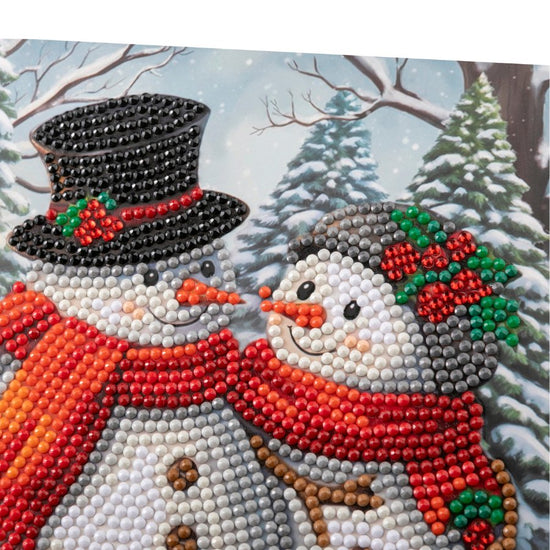 Frosty Merry Crystal Art Card 18x18cm 2