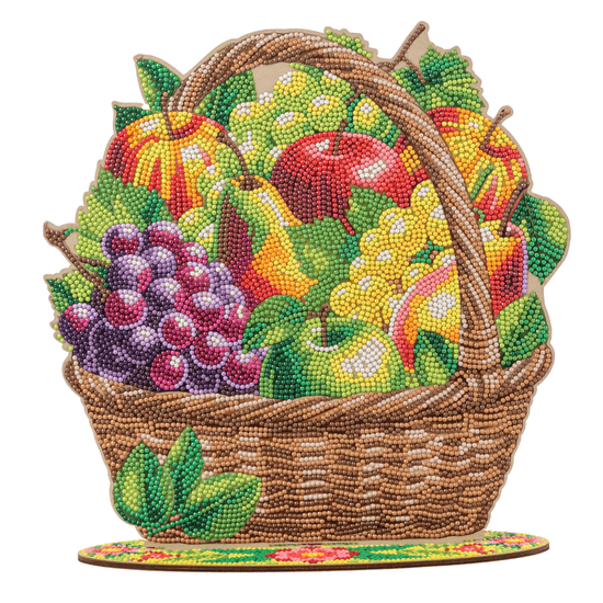 Fruit Basket Crystal Art Wooden Decoration Kit 5