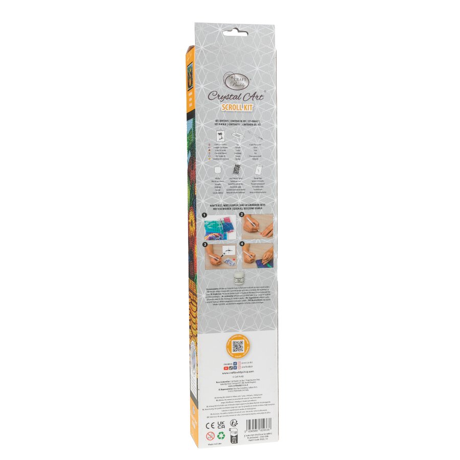 "Fruit" Crystal Art Scroll Kit Back Packaging