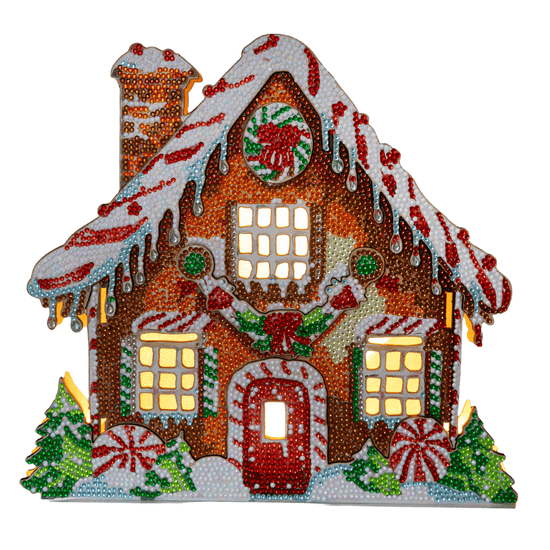 Gingerbread House 3D Crystal Art Decoration Kit