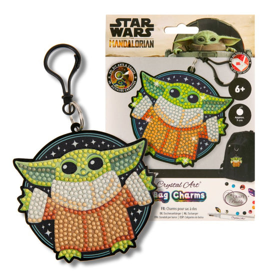 Grogu Crystal Art Bag Charm Kit Star Wars 9