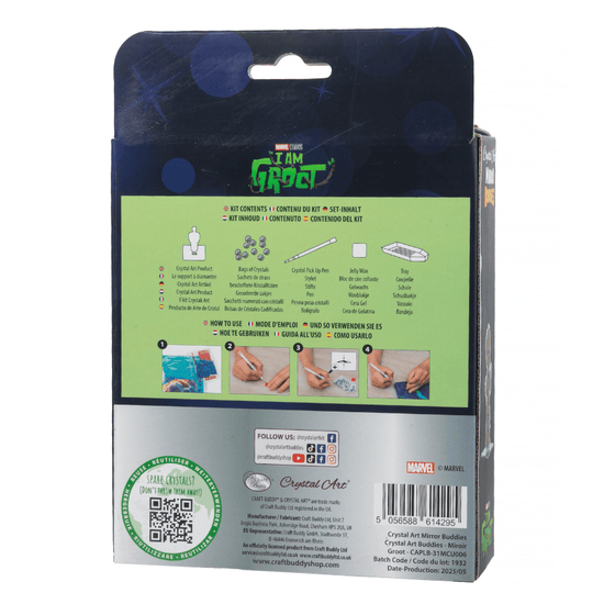 Groot Crystal Art Mirror Buddies Kit MARVEL 1