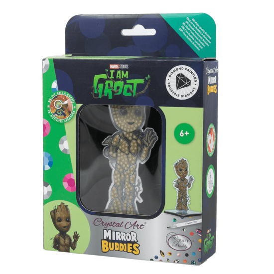 Groot Crystal Art Mirror Buddies Kit MARVEL 2