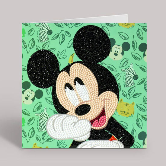 Happy Mickey Crystal Art Card 2