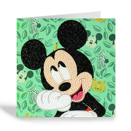 Happy Mickey Crystal Art Card 3