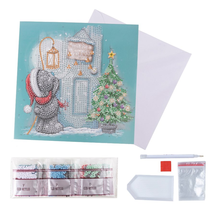 Happy Xmas Me To You Crystal Art Card Kit contentsas Me To You Crystal Art Card Kit contents