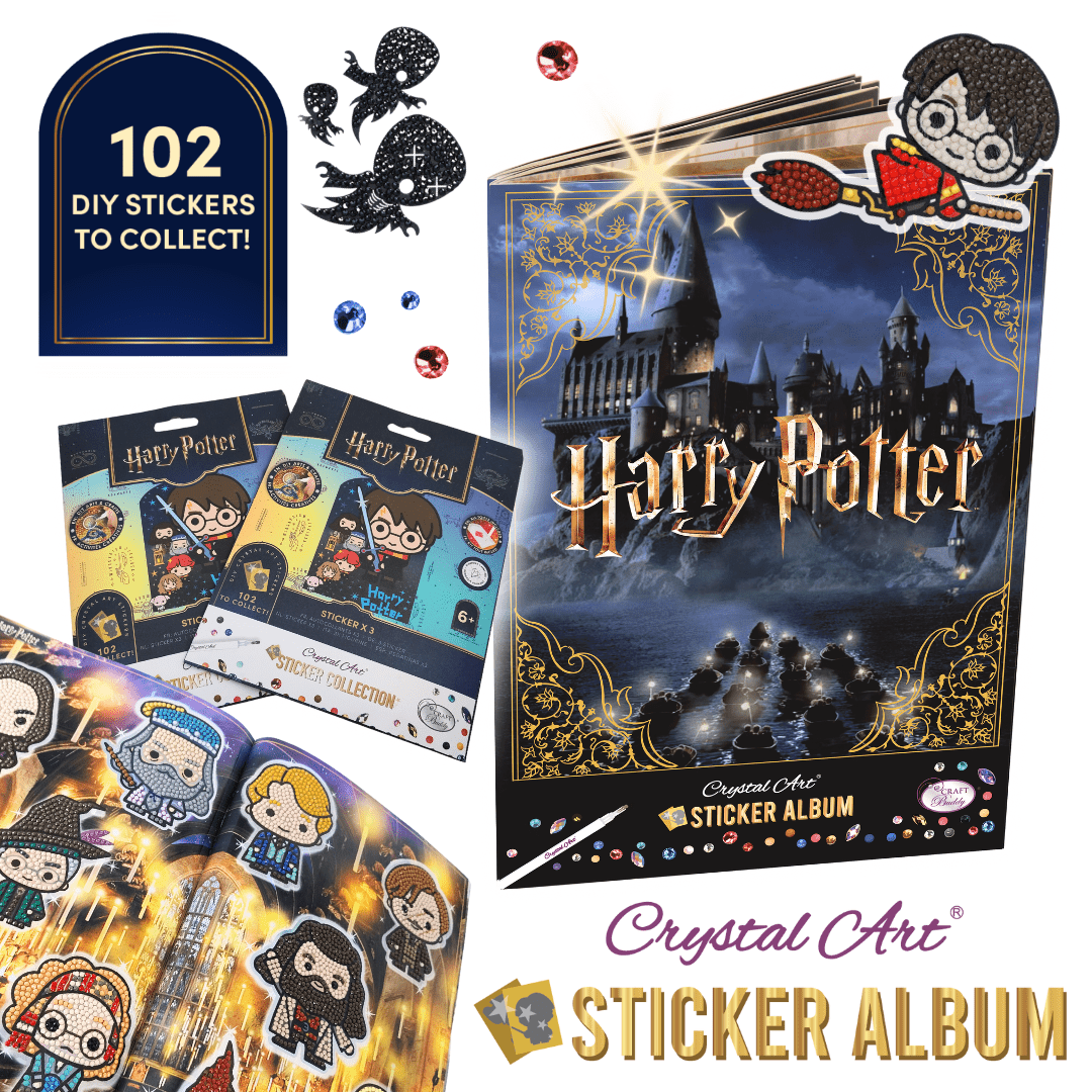 Harry Potter Crystal Art Sticker Album Starter Pack 