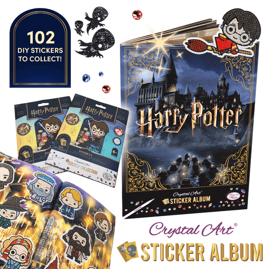 Harry Potter Crystal Art Sticker Album Starter Pack 