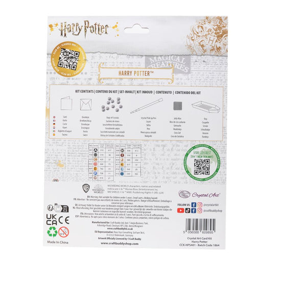 "Harry Potter Family" Harry Potter Crystal Art Card Back Packaging