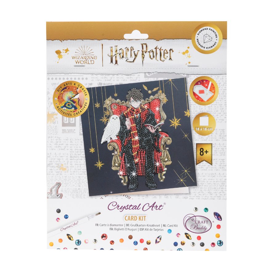 "Harry & Hedwig" Harry Potter Crystal Art Card Front Packaging