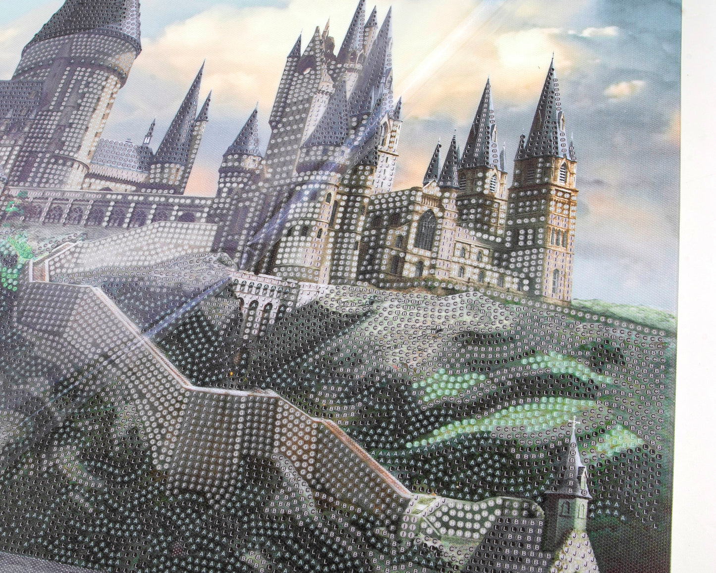 Hogwarts Castle Harry Potter Crystal Art Canvas 40x50 5