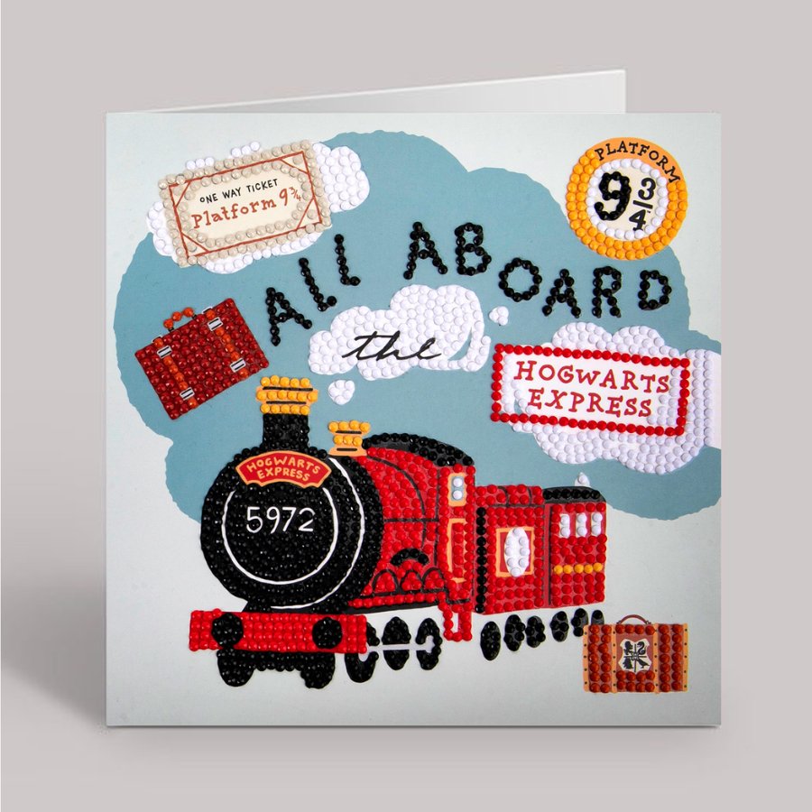 Hogwarts express Harry Potter Crystal Art Card
