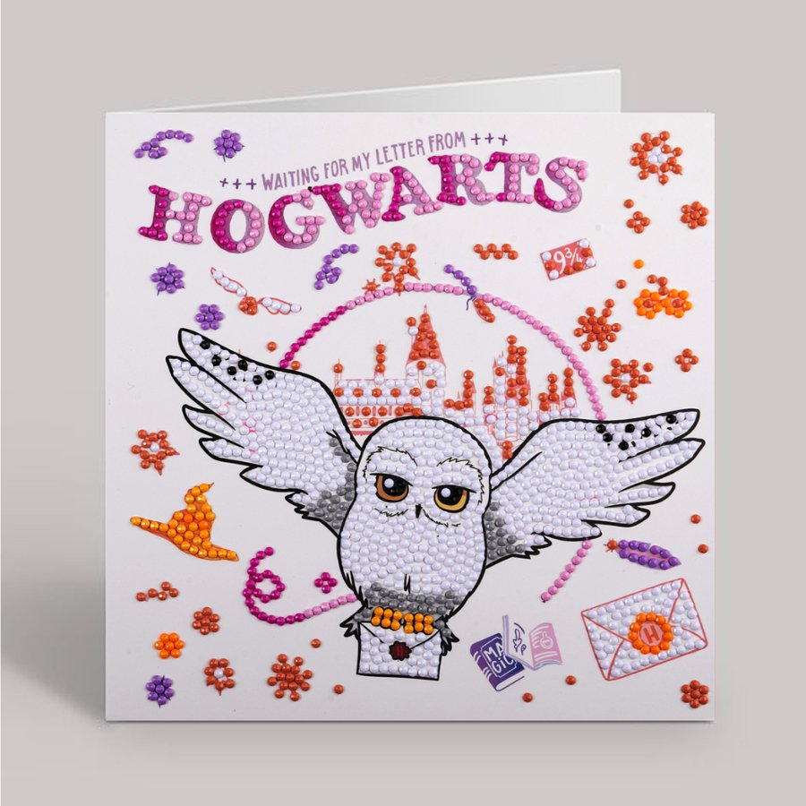 Hogwarts Hedwig Harry Potter Crystal Art Card 2