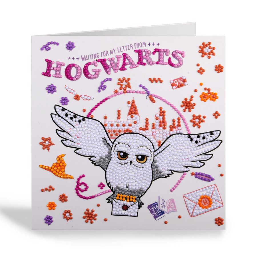 Hogwarts Hedwig Harry Potter Crystal Art Card 3