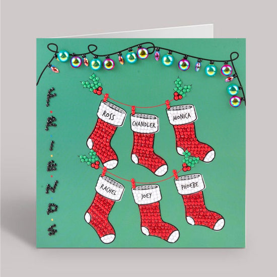 Holiday Cheer Friends Crystal Art Card pack front 1