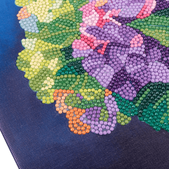 Load image into Gallery viewer, &amp;quot;Floral Set&amp;quot; Crystal Art Canvas Kit 35cmx45cm Set of 2
