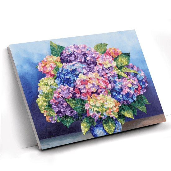 Load image into Gallery viewer, &amp;quot;Floral Set&amp;quot; Crystal Art Canvas Kit 35cmx45cm Set of 2
