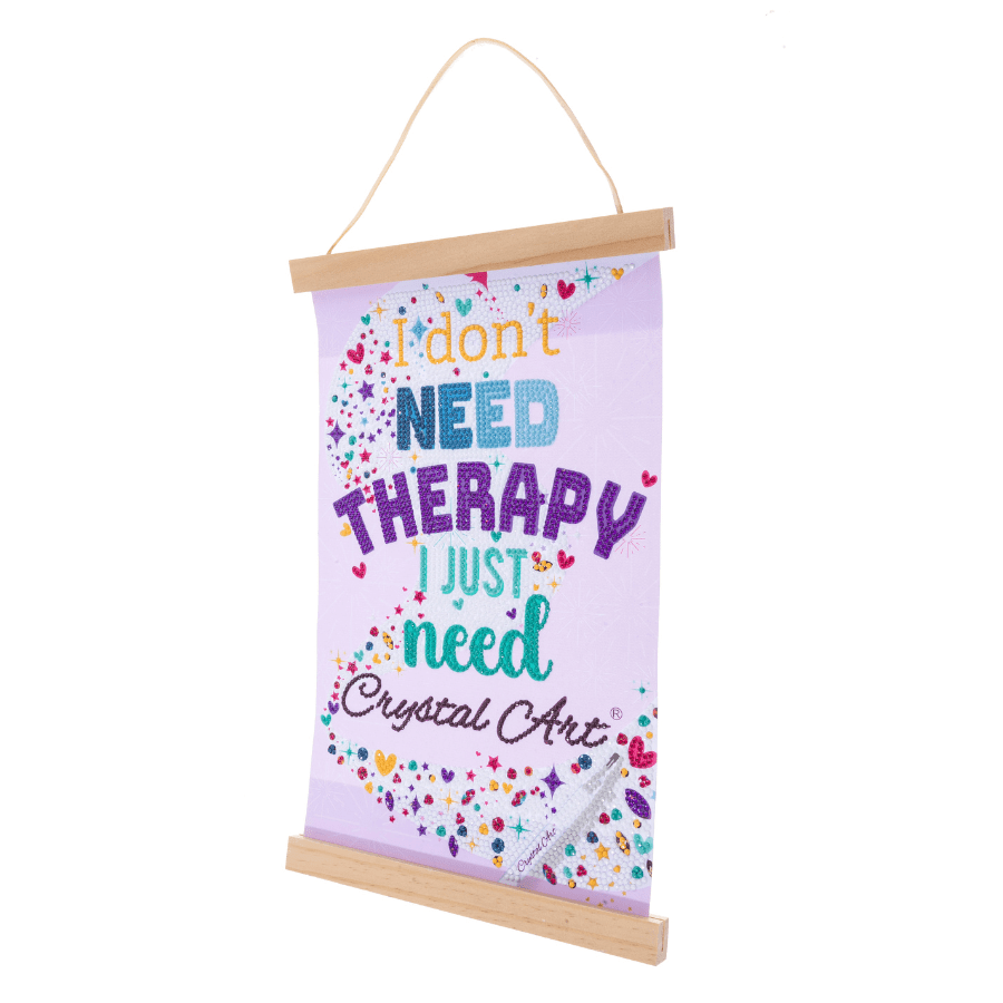 I dont need therapy Mini Crystal Art Scroll Kit 5