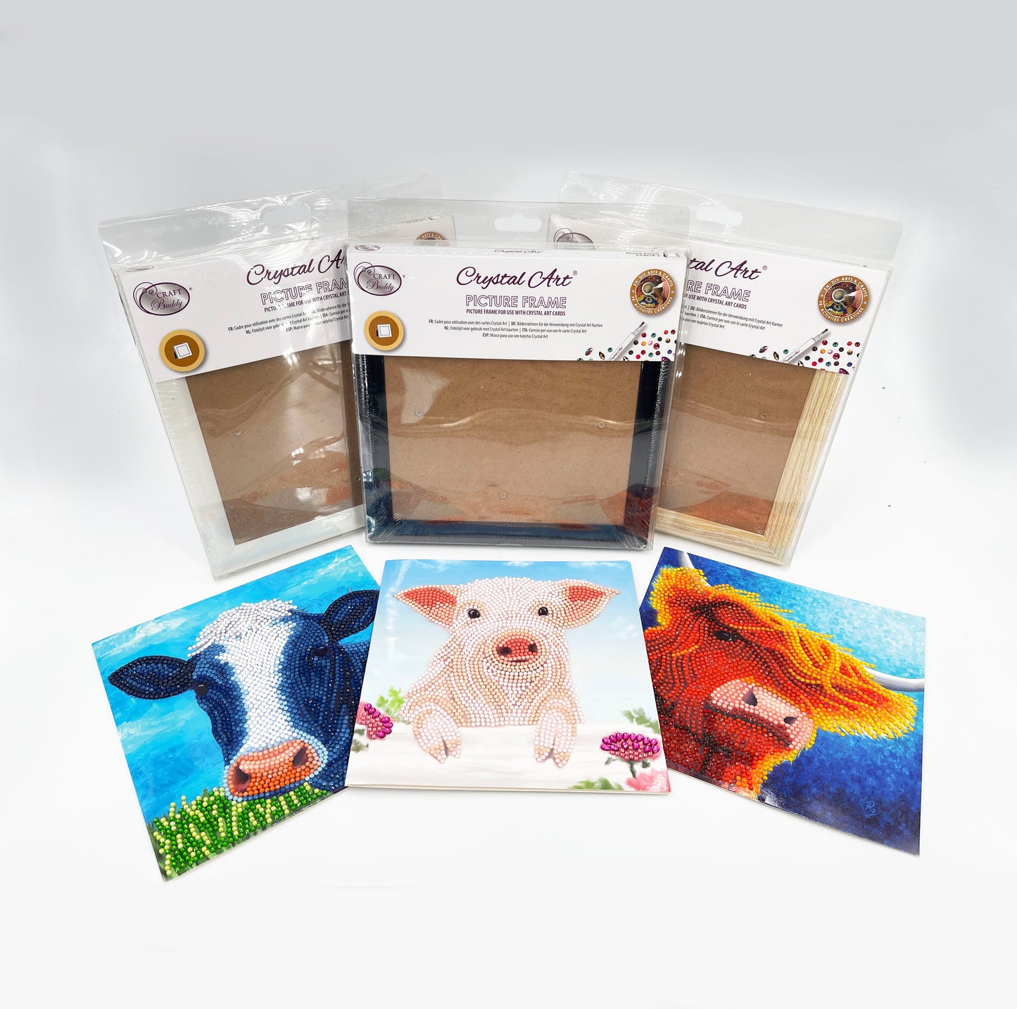 Crystal Art Card Frame - White