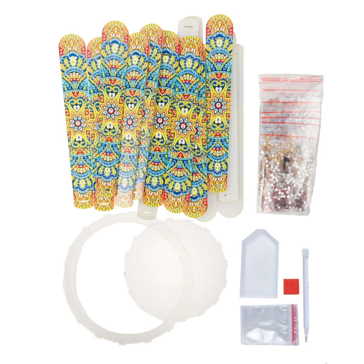 Joyful blossom crystal art vase contents