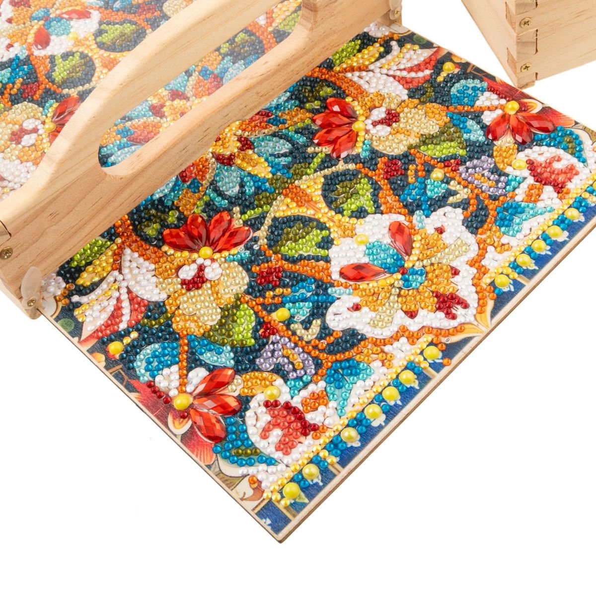 Kaleidoscope diamond art tray set of 2 close-up finished