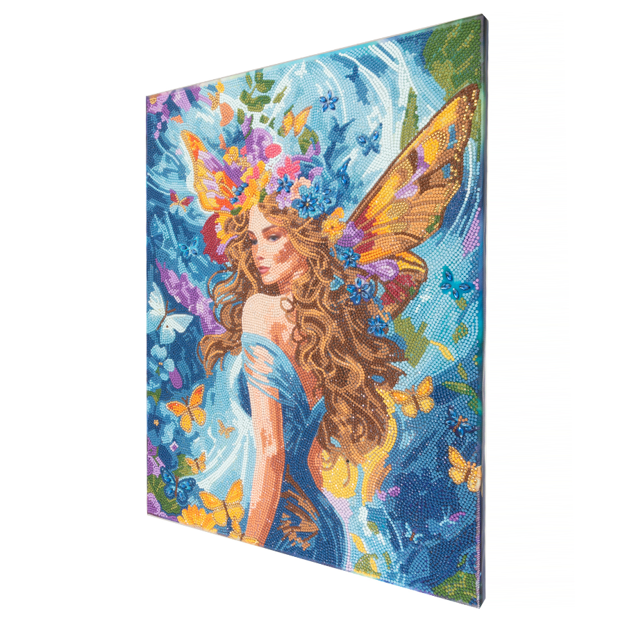 Kaleidoscopic Fairy Crystal Art Canvas Kit 40x50cm
