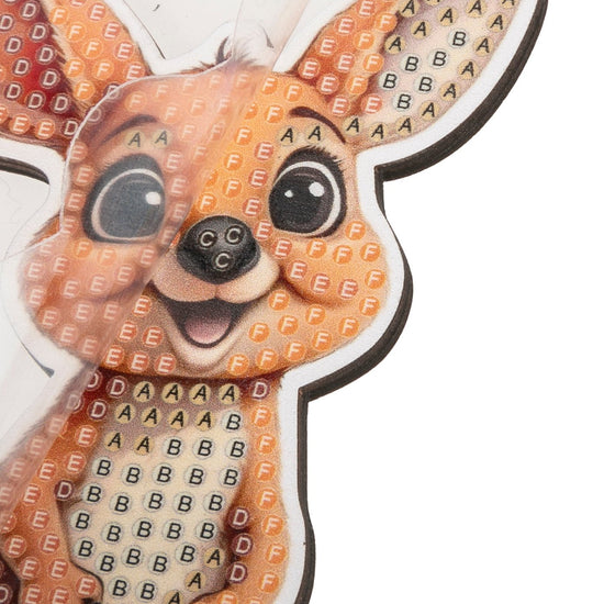 Load image into Gallery viewer, Kangaroo Crystal Art Wildlife Buddies template
