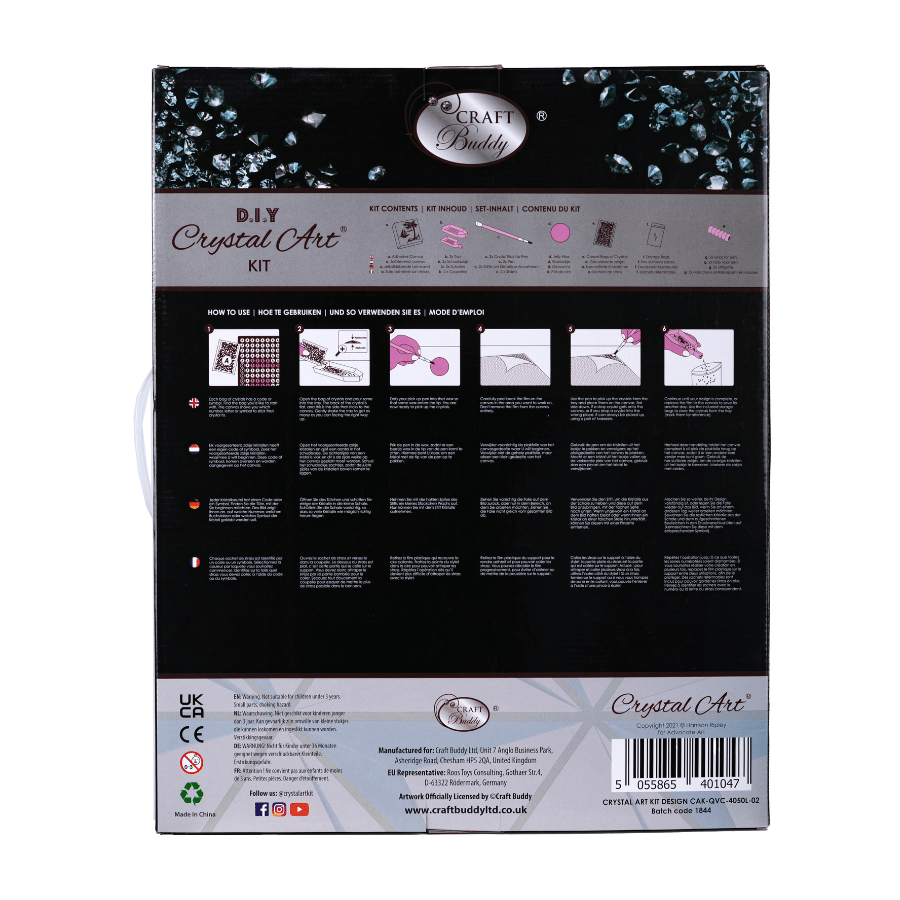 Let's Go Camping Crystal Art Framed Canvas Kit 40x50cm