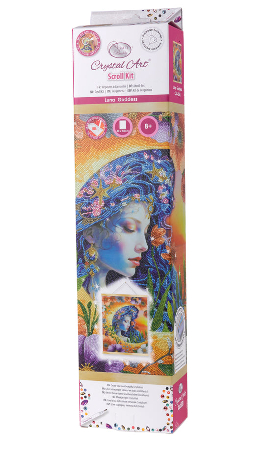 Luna Goddess Crystal Art Scroll Kit 40x50cm 7