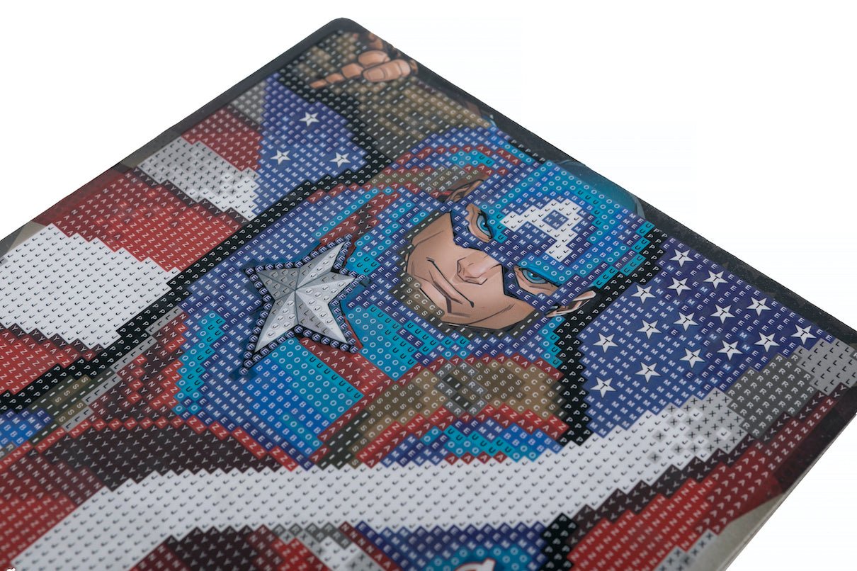 "Captain America" Crystal Art Framed Picture Kit 21x25m