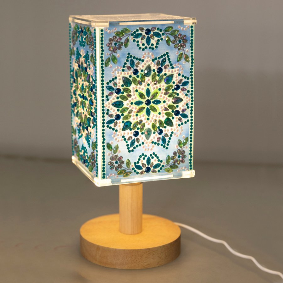 Mandala Crystal Art LED Lamp 5