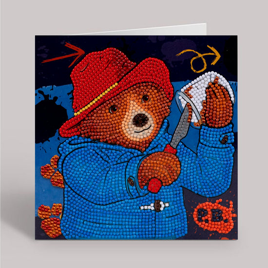 "Paddington Marmalade Sandwich" Crystal Art Card 18x18cm