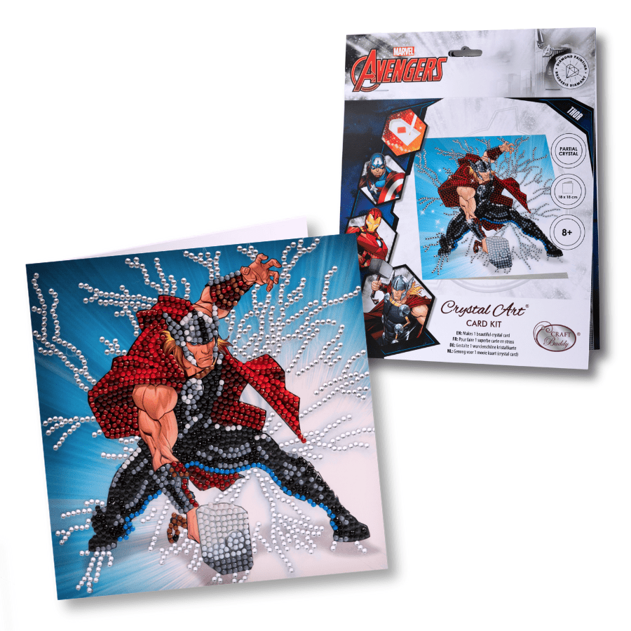 MARVEL Crystal Art Cards Set of 6