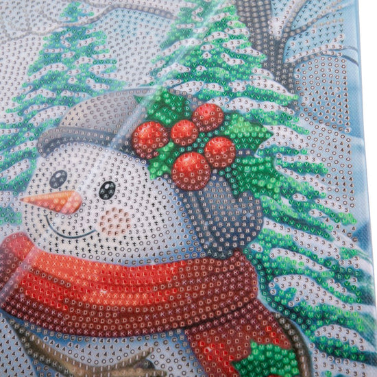 Modern Christmas set 35x45cm Crystal Art canvas closeup3