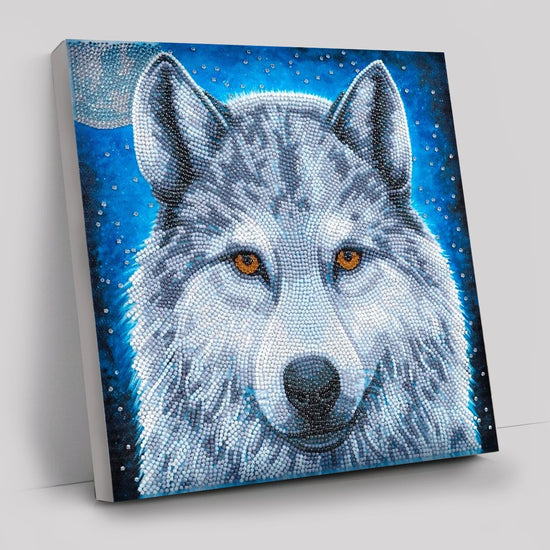 Moonlight wolf Crystal Art Kit 30x30cm