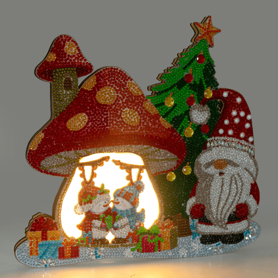 Mushroom House 3D Crystal Art Decoration Kit 4